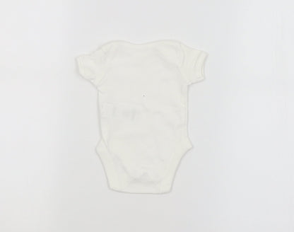 F&F Baby White   Babygrow One-Piece Size 0-3 Months