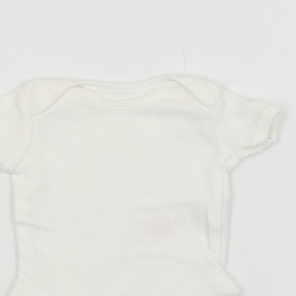 F&F Baby White   Babygrow One-Piece Size 0-3 Months