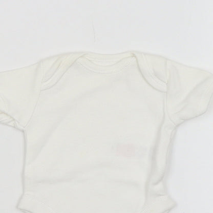 F&F Baby White   Babygrow One-Piece Size 0-3 Months