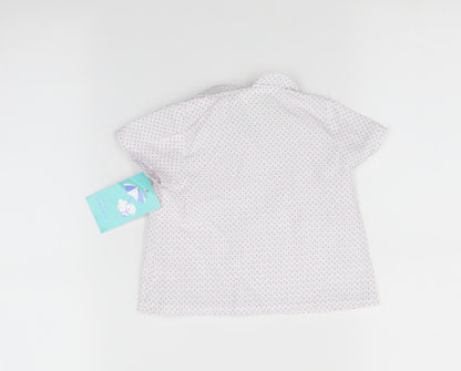 babyFurr Baby Multicoloured Polka Dot  Basic Button-Up Size 6-9 Months