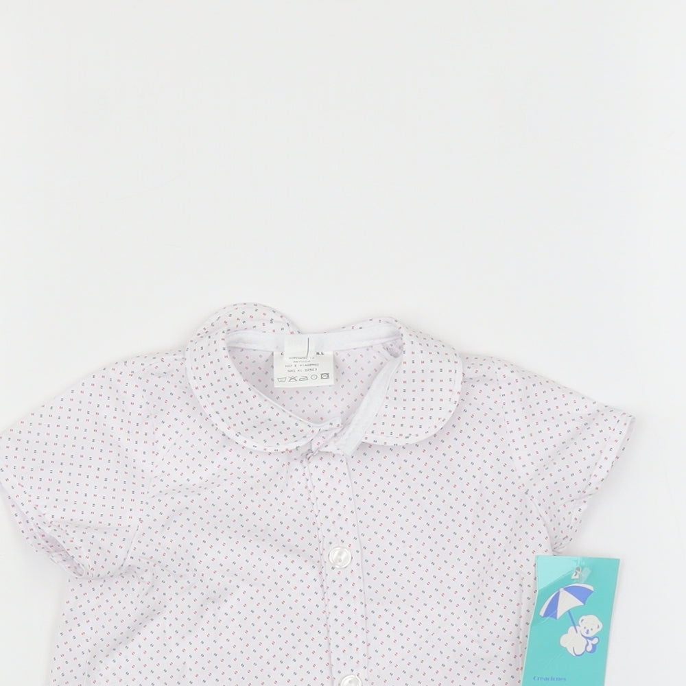 babyFurr Baby Multicoloured Polka Dot  Basic Button-Up Size 6-9 Months