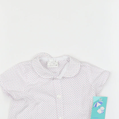 babyFurr Baby Multicoloured Polka Dot  Basic Button-Up Size 6-9 Months