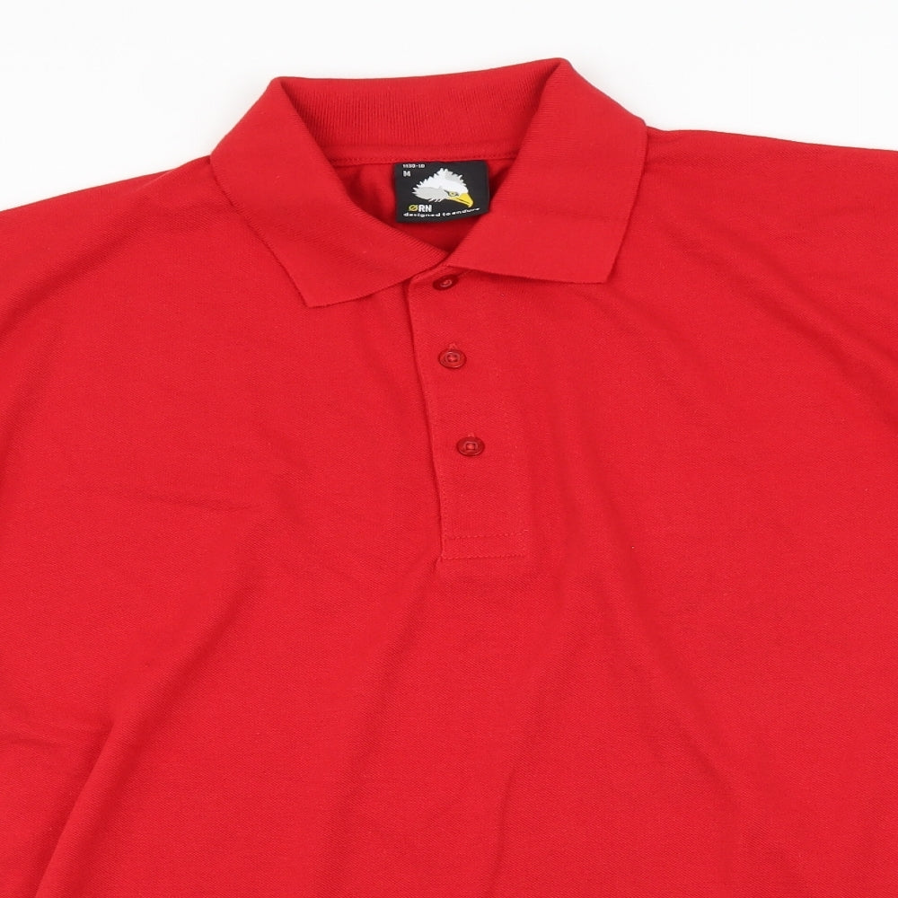Orn Mens Red    Polo Size M