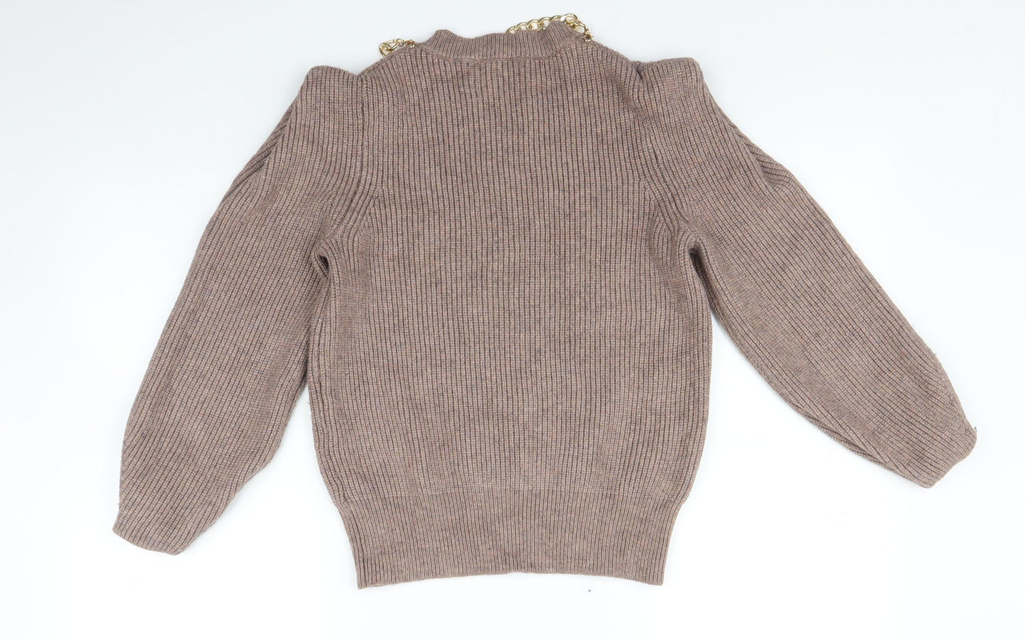 Womens UK Size S NEXT Brown Pullover Jumper