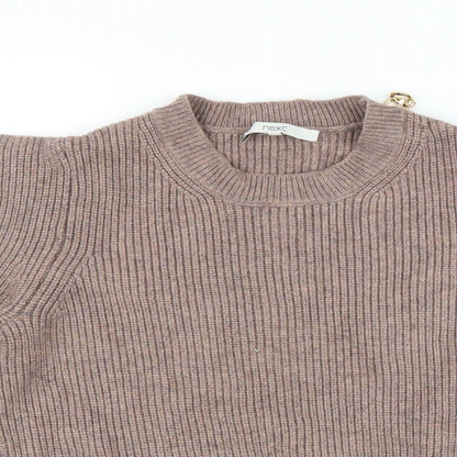 Womens UK Size S NEXT Brown Pullover Jumper