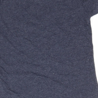 Primark Girls Blue   Basic T-Shirt Size 2-3 Years  - Butterfly