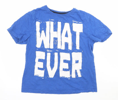 Rebel Boys Blue   Basic T-Shirt Size 9-10 Years  - Whatever