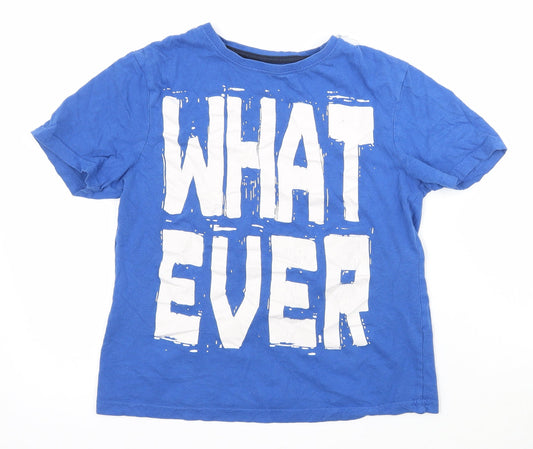 Rebel Boys Blue   Basic T-Shirt Size 9-10 Years  - Whatever