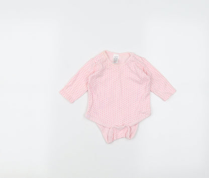 TU Baby Pink Polka Dot  Babygrow One-Piece Size 0-3 Months
