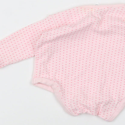 TU Baby Pink Polka Dot  Babygrow One-Piece Size 0-3 Months