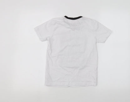 PEP&CO Boys White   Basic T-Shirt Size 9-10 Years