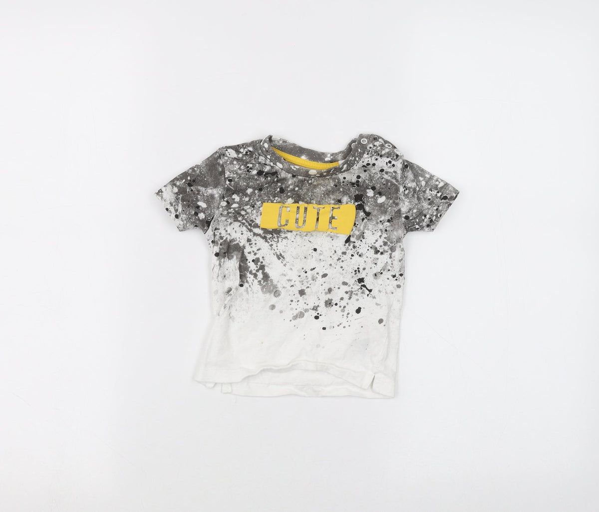 Primark Baby White   Basic T-Shirt Size 6-9 Months
