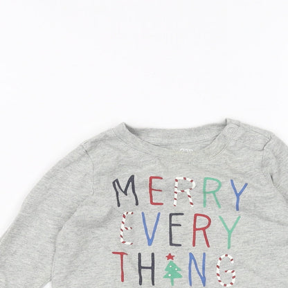 Gap Baby Grey   Basic T-Shirt Size 6-9 Months