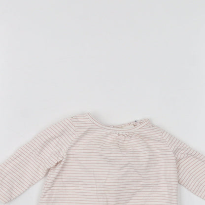 NEXT Baby White Striped  Basic T-Shirt Size 0-3 Months