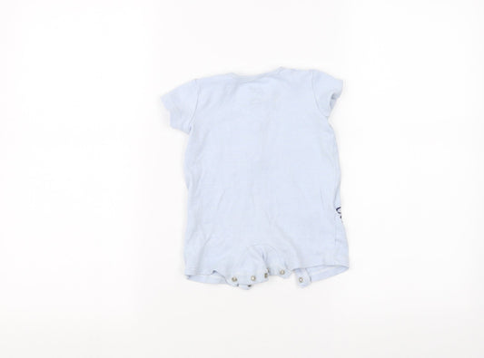 fred & flo Baby Blue Striped  Babygrow One-Piece Size 3-6 Months