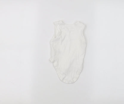 Nutmeg Baby White   Babygrow One-Piece Size 3-6 Months