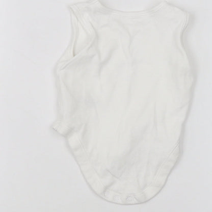Nutmeg Baby White   Babygrow One-Piece Size 3-6 Months