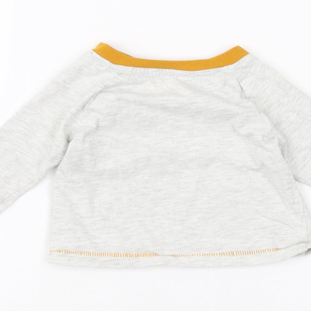 Primark Baby Grey   Basic T-Shirt Size 6-9 Months