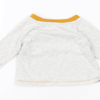 Primark Baby Grey   Basic T-Shirt Size 6-9 Months