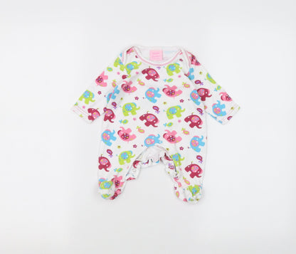 Bebe Bonito Baby White   Coverall One-Piece Size 0-3 Months