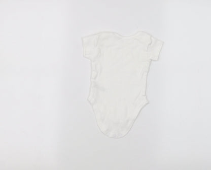 Nutmeg Baby White   Babygrow One-Piece Size 0-3 Months