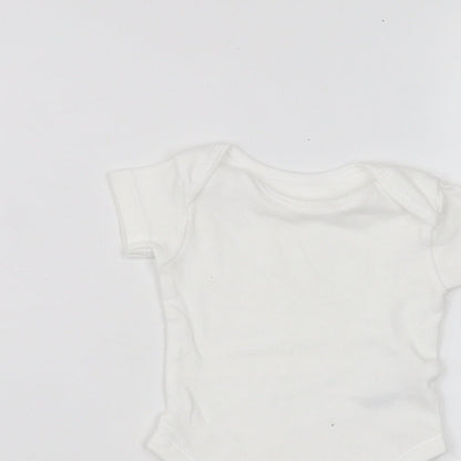 Nutmeg Baby White   Babygrow One-Piece Size 0-3 Months