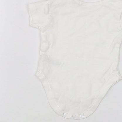 Nutmeg Baby White   Babygrow One-Piece Size 0-3 Months
