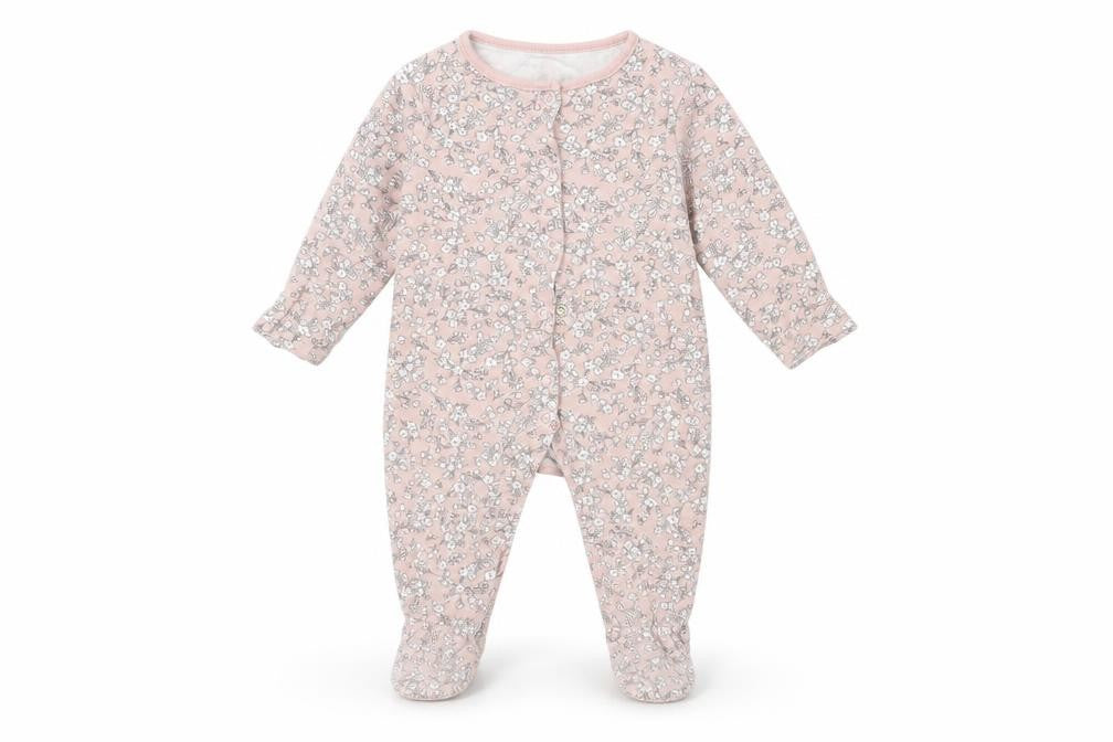 Tu Baby Pink Floral  Coverall One-Piece Size 3-6 Months