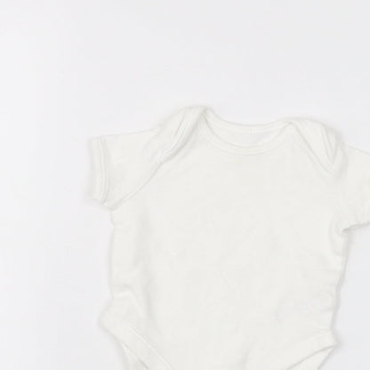 George Baby White   Babygrow One-Piece Size 3-6 Months
