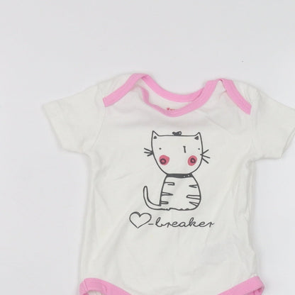 Lupilu Baby White   Coverall One-Piece Size 3-6 Months