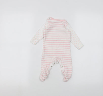 F&F Baby White Striped  Coverall One-Piece Size 0-3 Months
