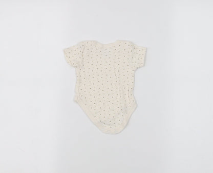 Preworn Baby White   Babygrow One-Piece Size 0-3 Months