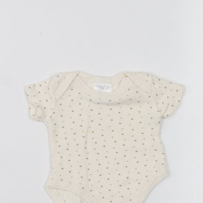 Preworn Baby White   Babygrow One-Piece Size 0-3 Months