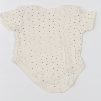 Preworn Baby White   Babygrow One-Piece Size 0-3 Months