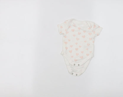 BHS Baby White   Babygrow One-Piece Size 0-3 Months