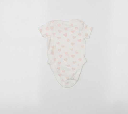 BHS Baby White   Babygrow One-Piece Size 0-3 Months