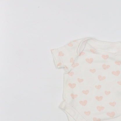 BHS Baby White   Babygrow One-Piece Size 0-3 Months