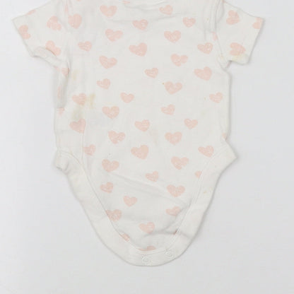 BHS Baby White   Babygrow One-Piece Size 0-3 Months