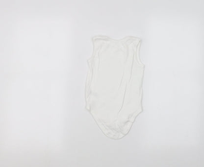 Nutmeg Baby White   Babygrow One-Piece Size 12-18 Months