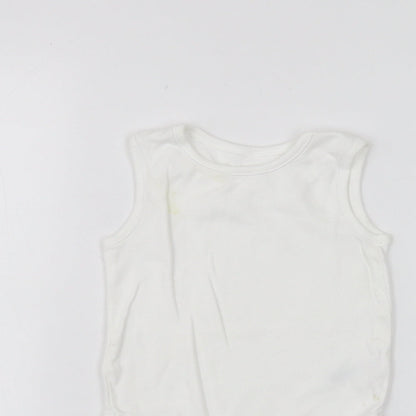 Nutmeg Baby White   Babygrow One-Piece Size 12-18 Months