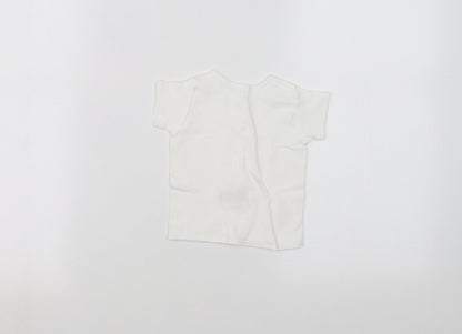 Mothercare Baby White   Basic T-Shirt Size 3-6 Months