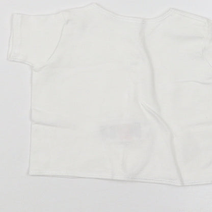 Mothercare Baby White   Basic T-Shirt Size 3-6 Months