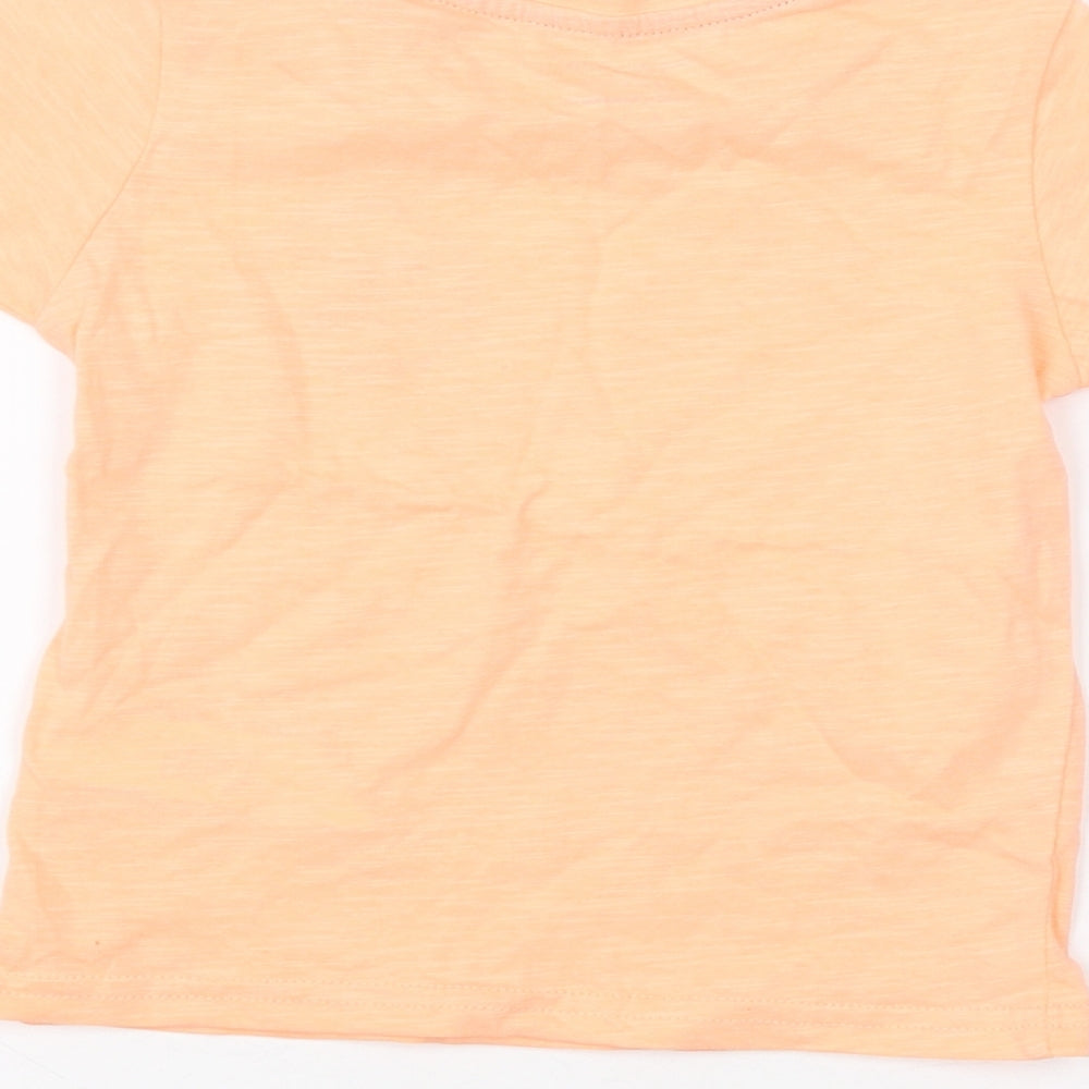 Primark Baby Orange   Basic T-Shirt Size 12-18 Months