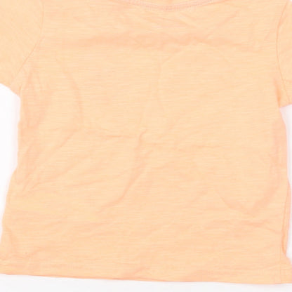Primark Baby Orange   Basic T-Shirt Size 12-18 Months