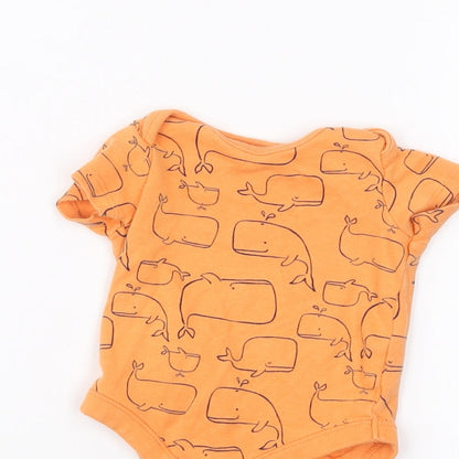 F&F Baby Orange   Babygrow One-Piece Size 3-6 Months