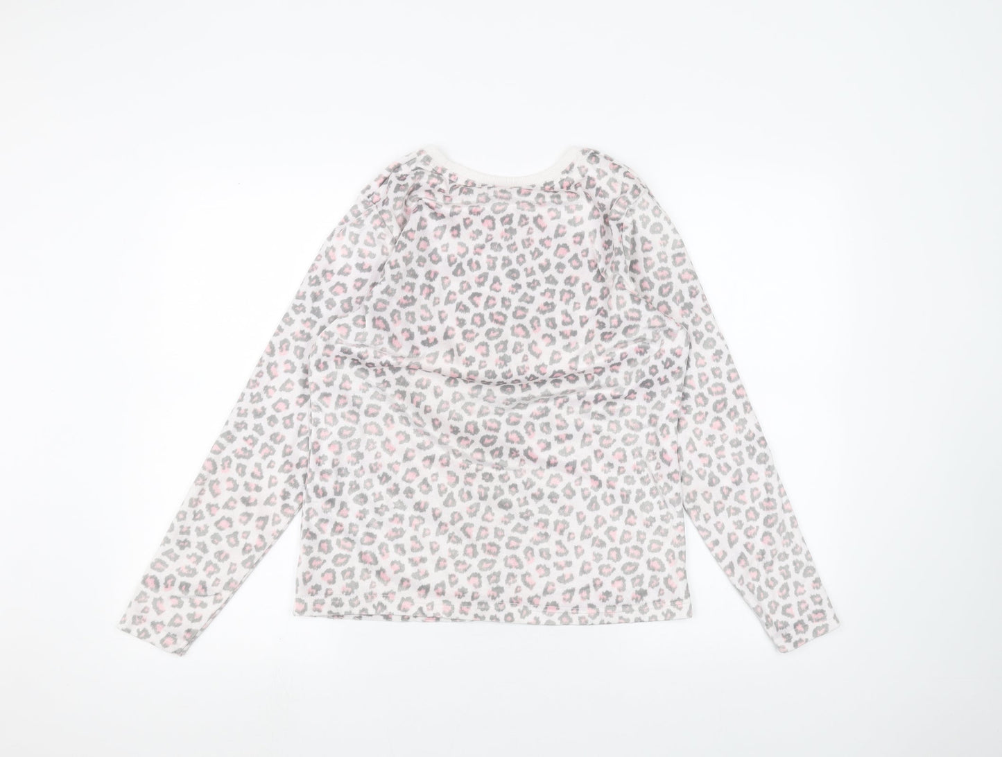 George Womens Pink Animal Print  Basic T-Shirt Size 8