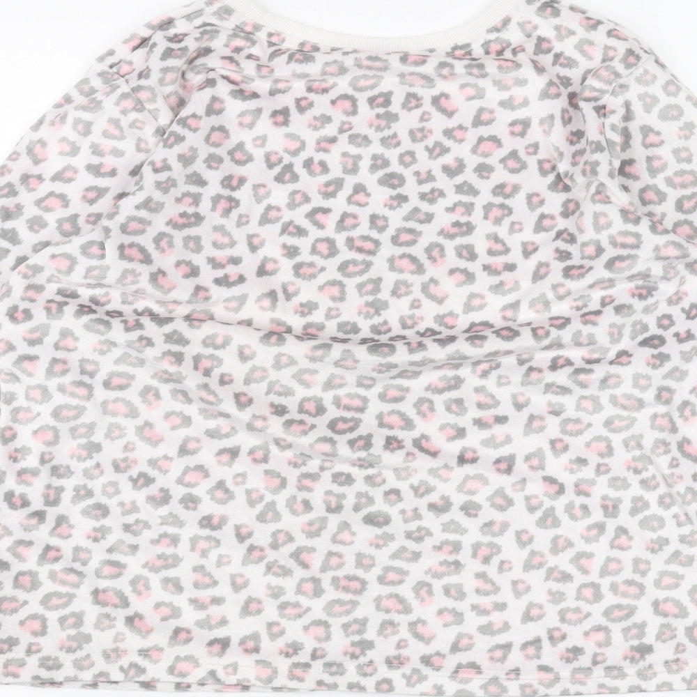 George Womens Pink Animal Print  Basic T-Shirt Size 8