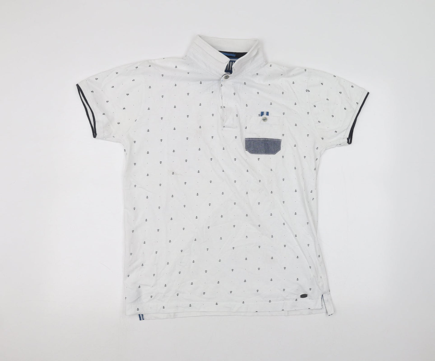 INSD Boys White   Basic Polo Size L