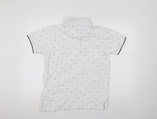 INSD Boys White   Basic Polo Size L