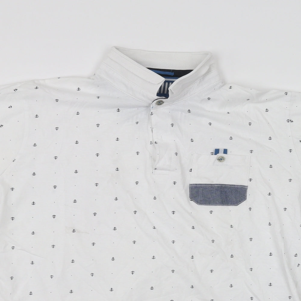 INSD Boys White   Basic Polo Size L